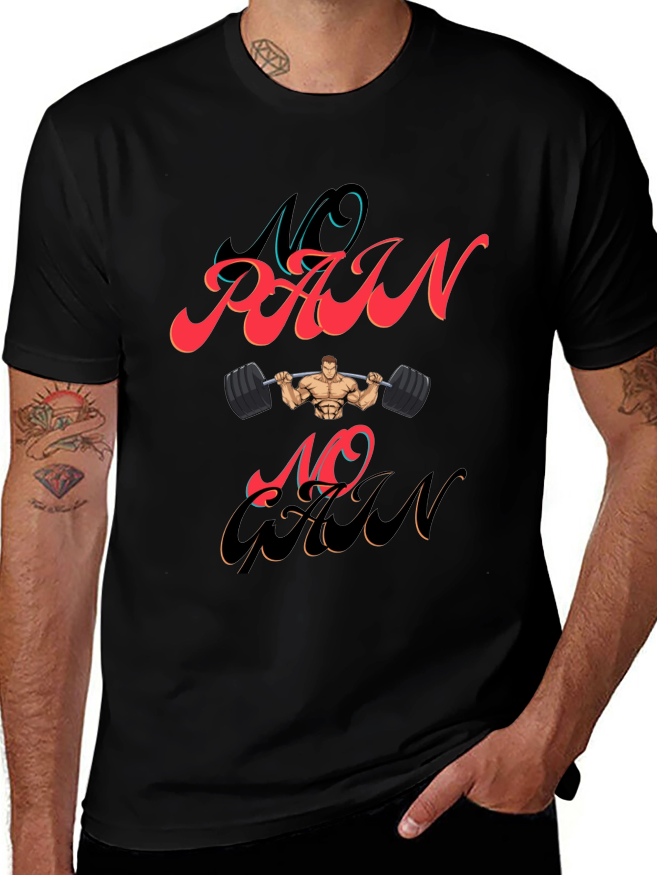 No Pain No Gain Graphic T-Shirt