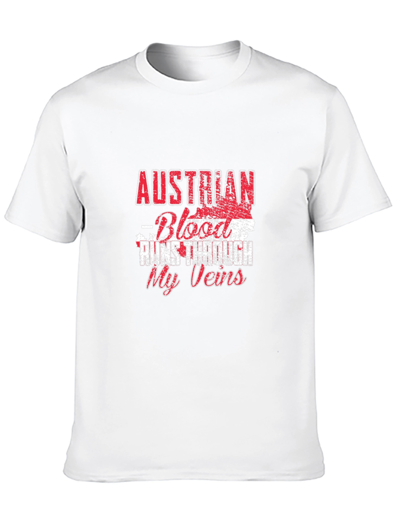 Austrian Blood Runs Through My Veins Black T-Shirt