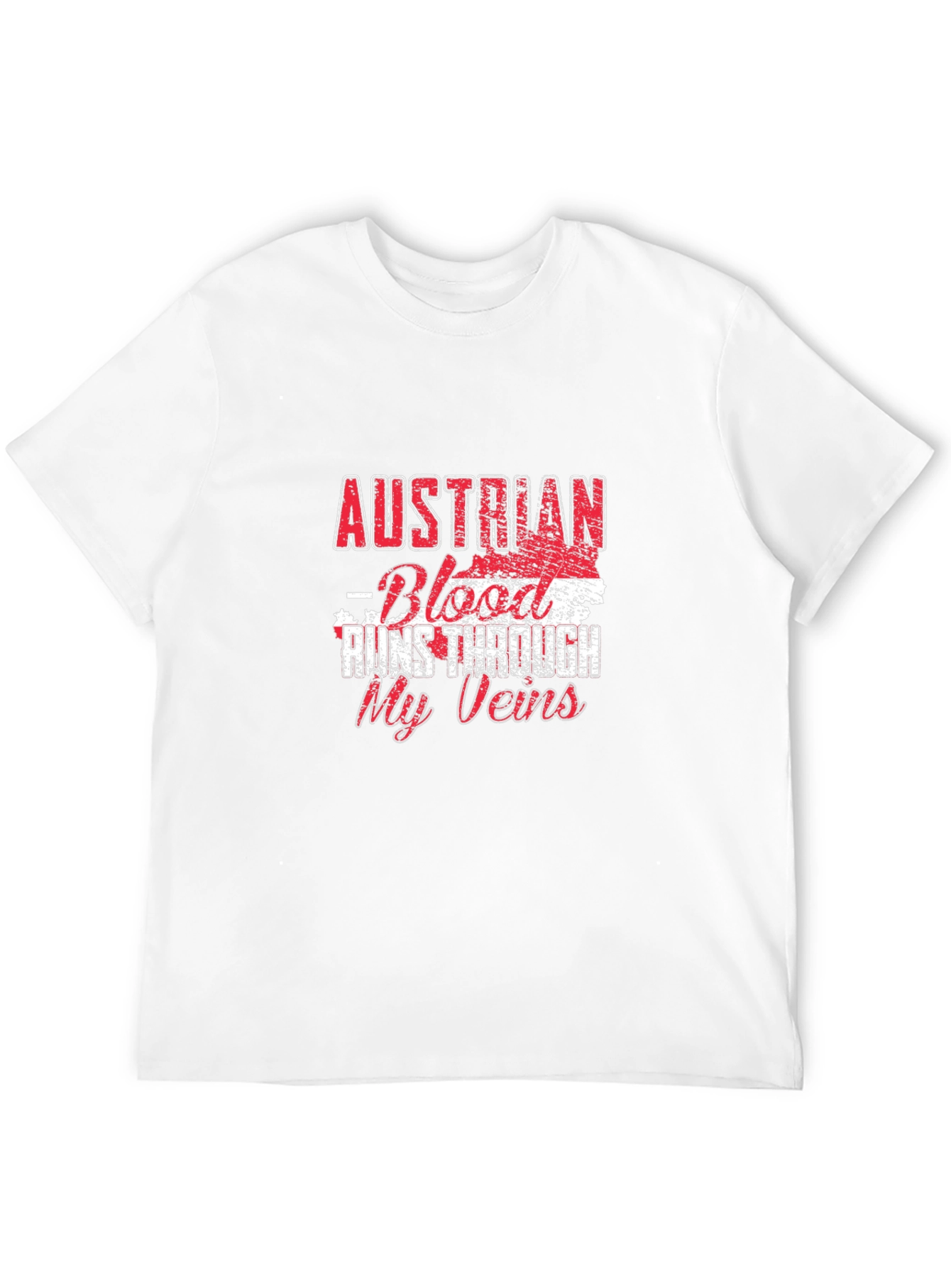 Austrian Blood Runs Through My Veins Black T-Shirt
