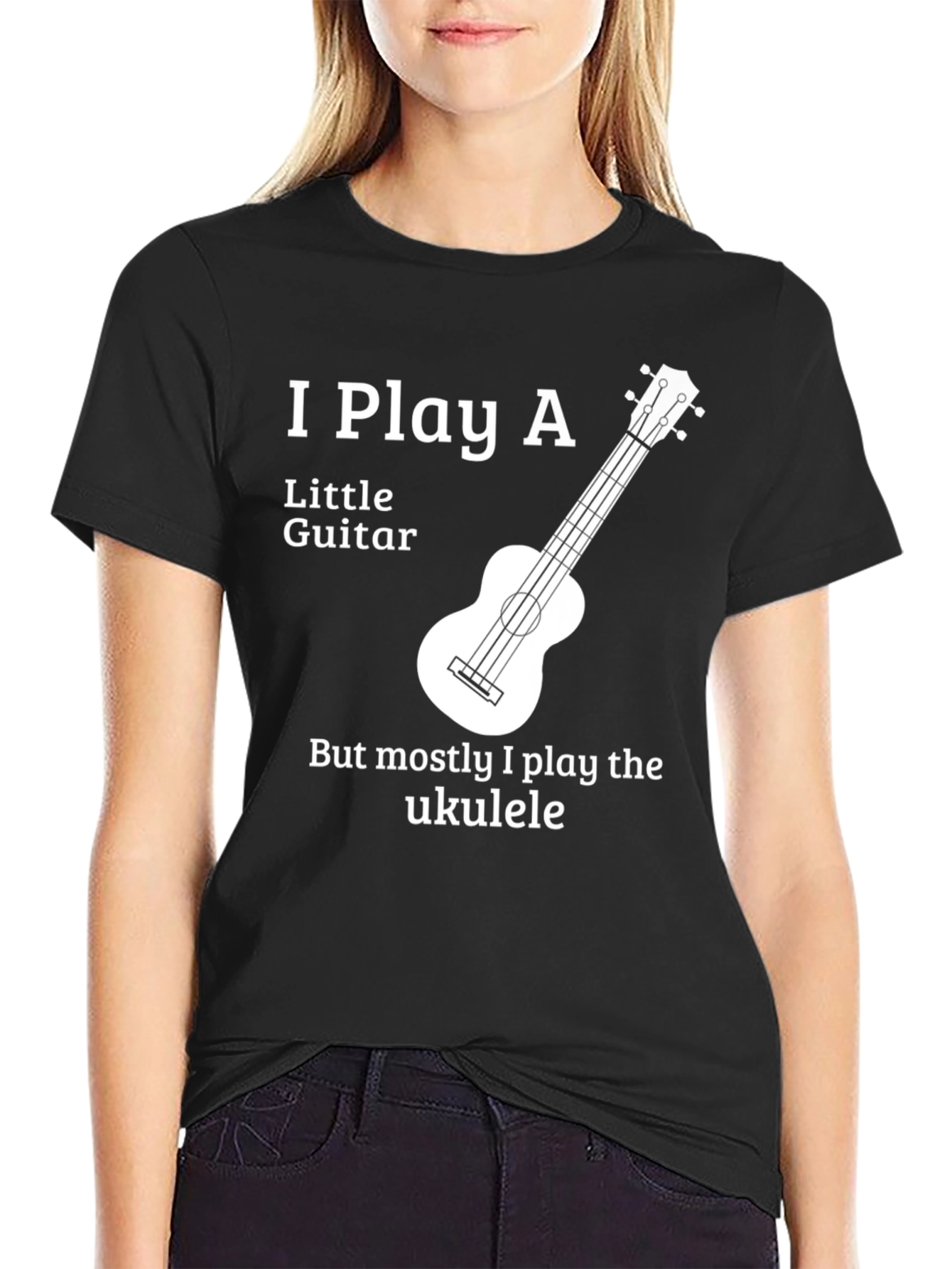 I Play Ukulele Graphic T-Shirt