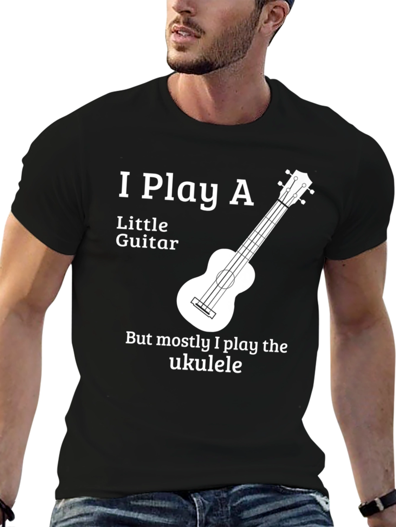 I Play Ukulele Graphic T-Shirt