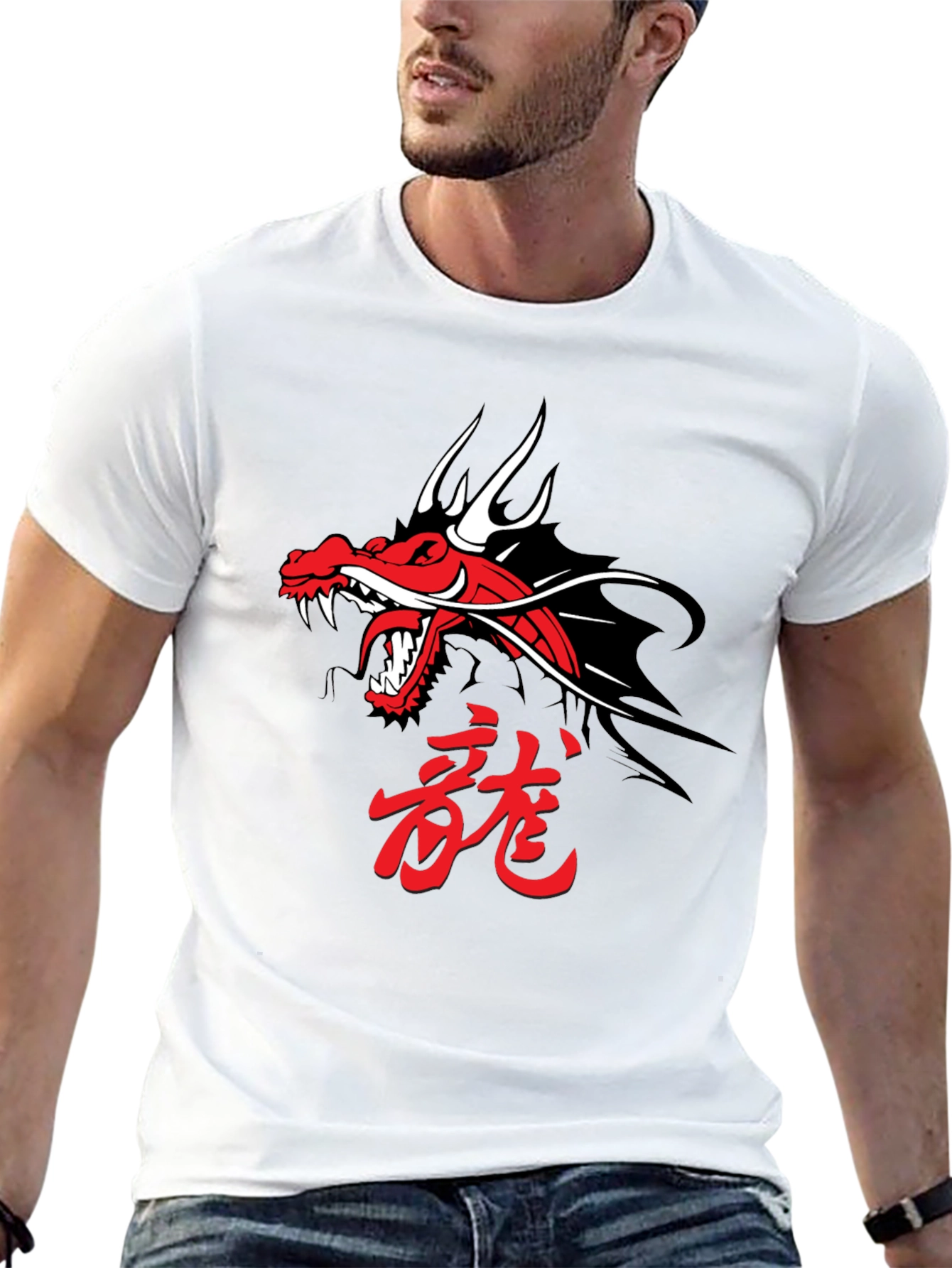 Dragon Graphic Tee - Black