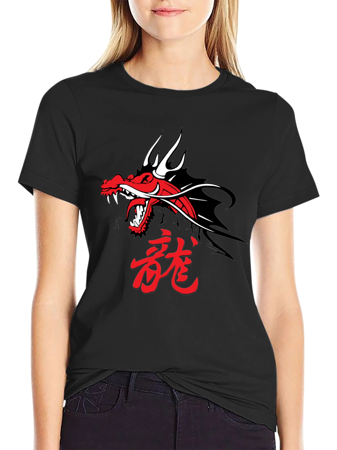Dragon Graphic Tee - Black
