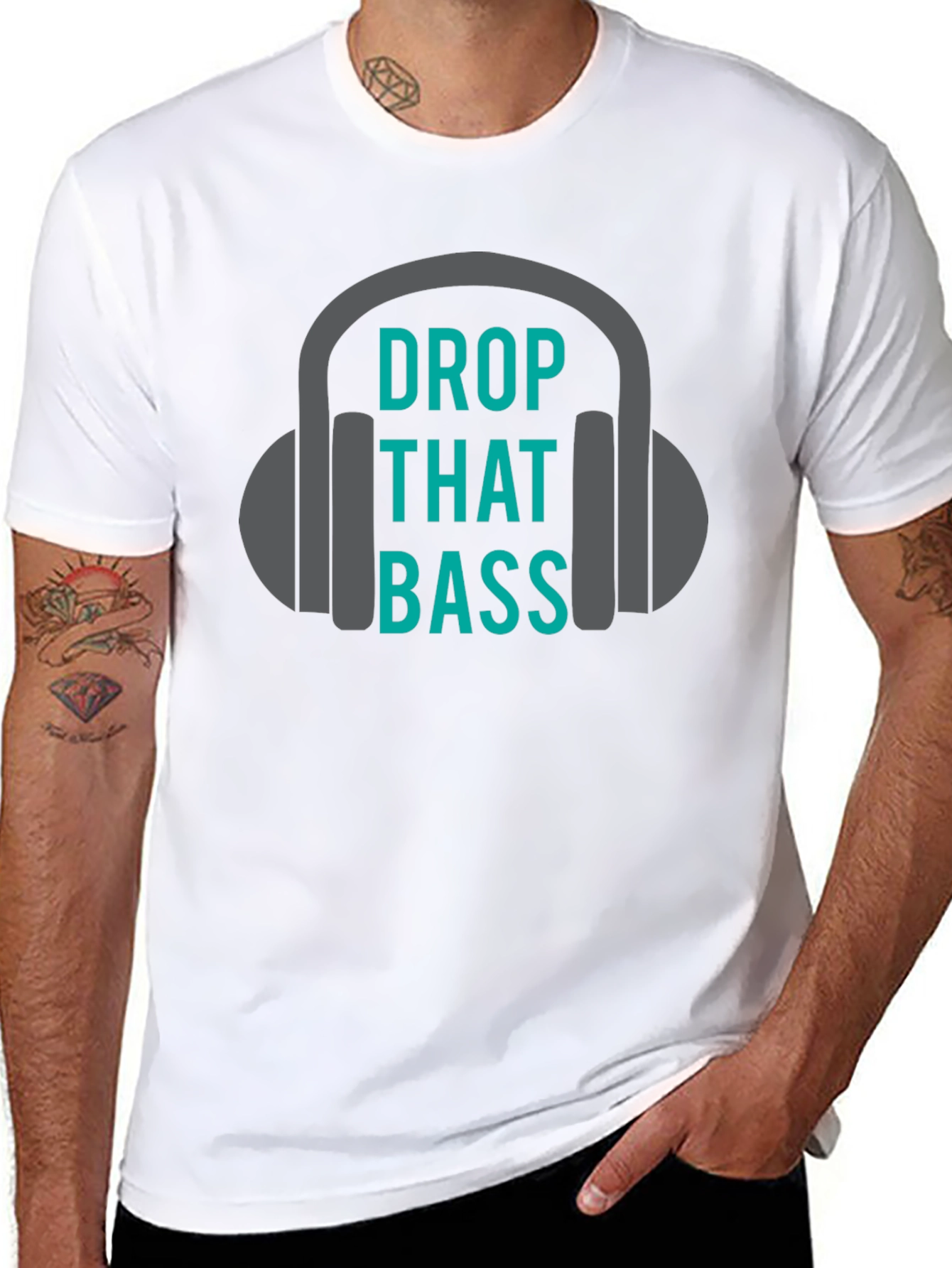 Drop That Bass Graphic Tee - Music Lover Shirt