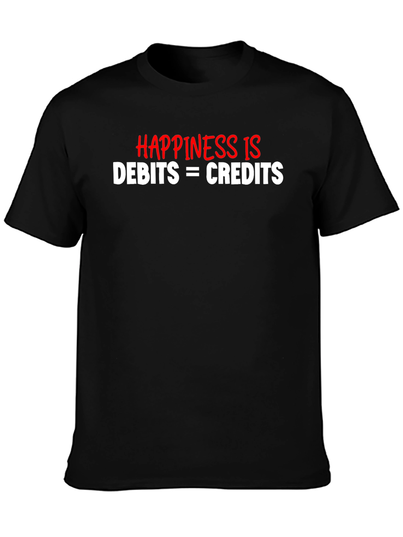 Accountant Humor T-Shirt Debits and Credits
