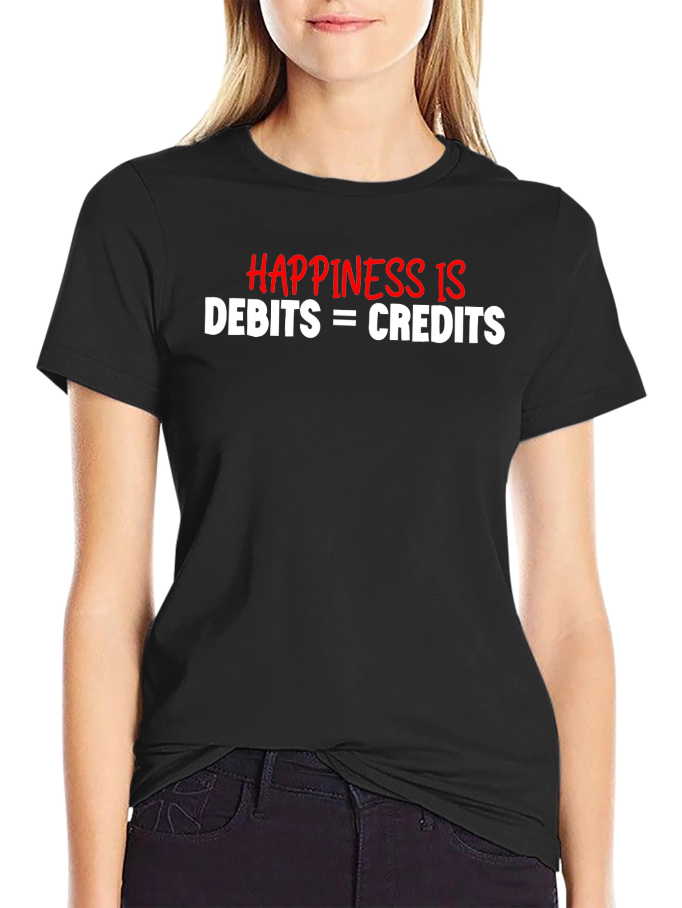 Accountant Humor T-Shirt Debits and Credits