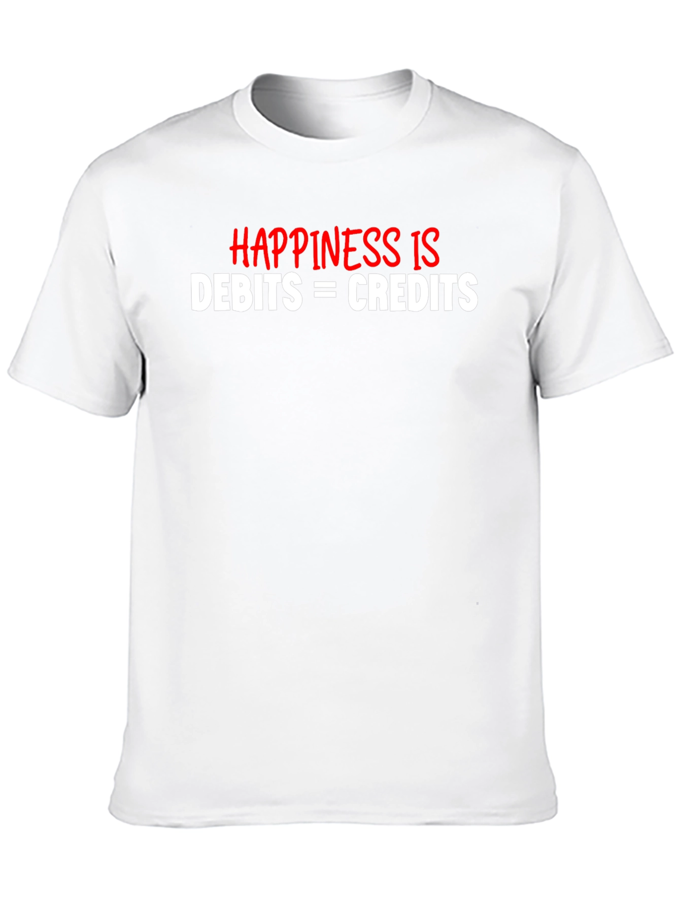 Accountant Humor T-Shirt Debits and Credits