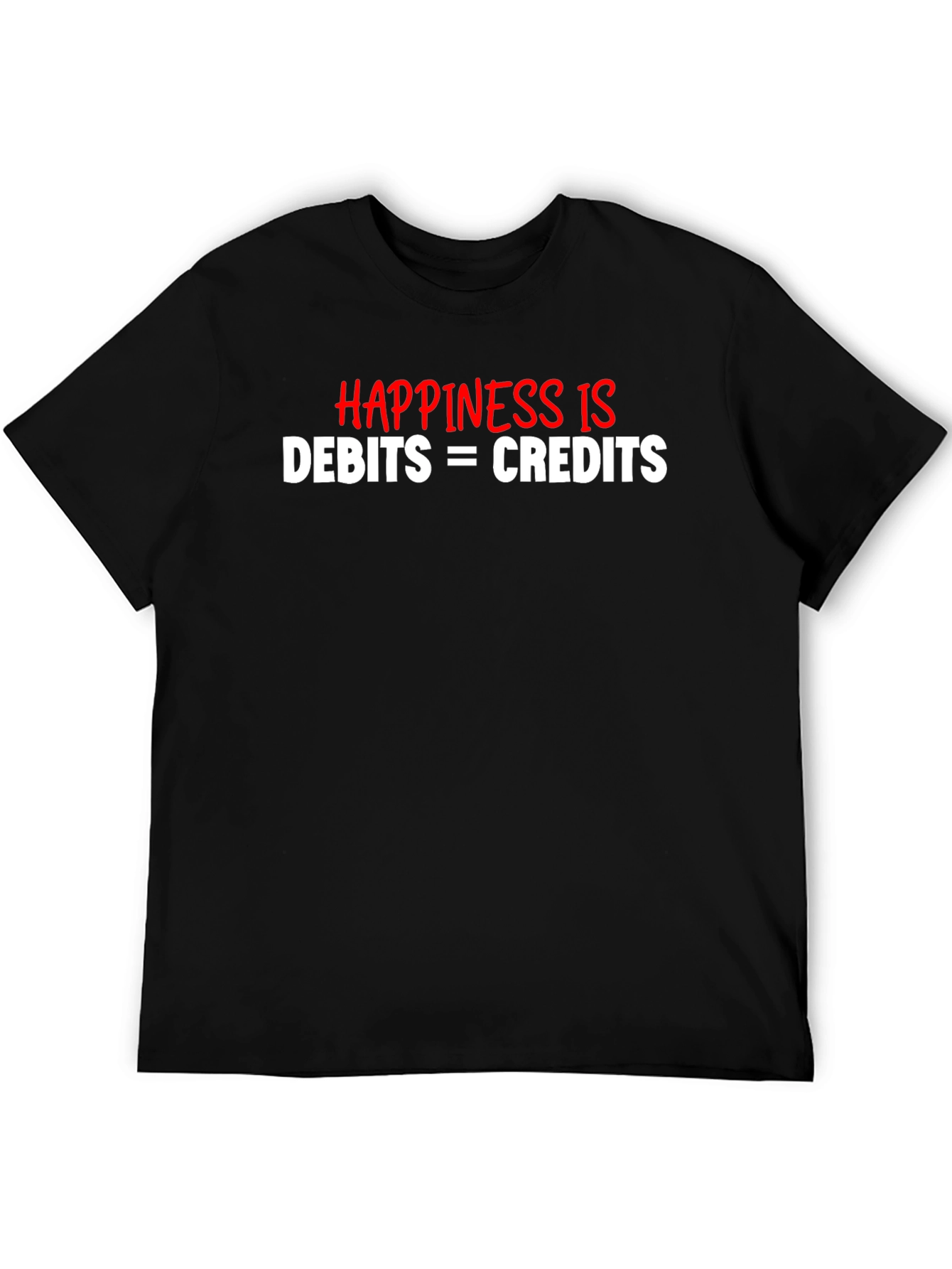 Accountant Humor T-Shirt Debits and Credits
