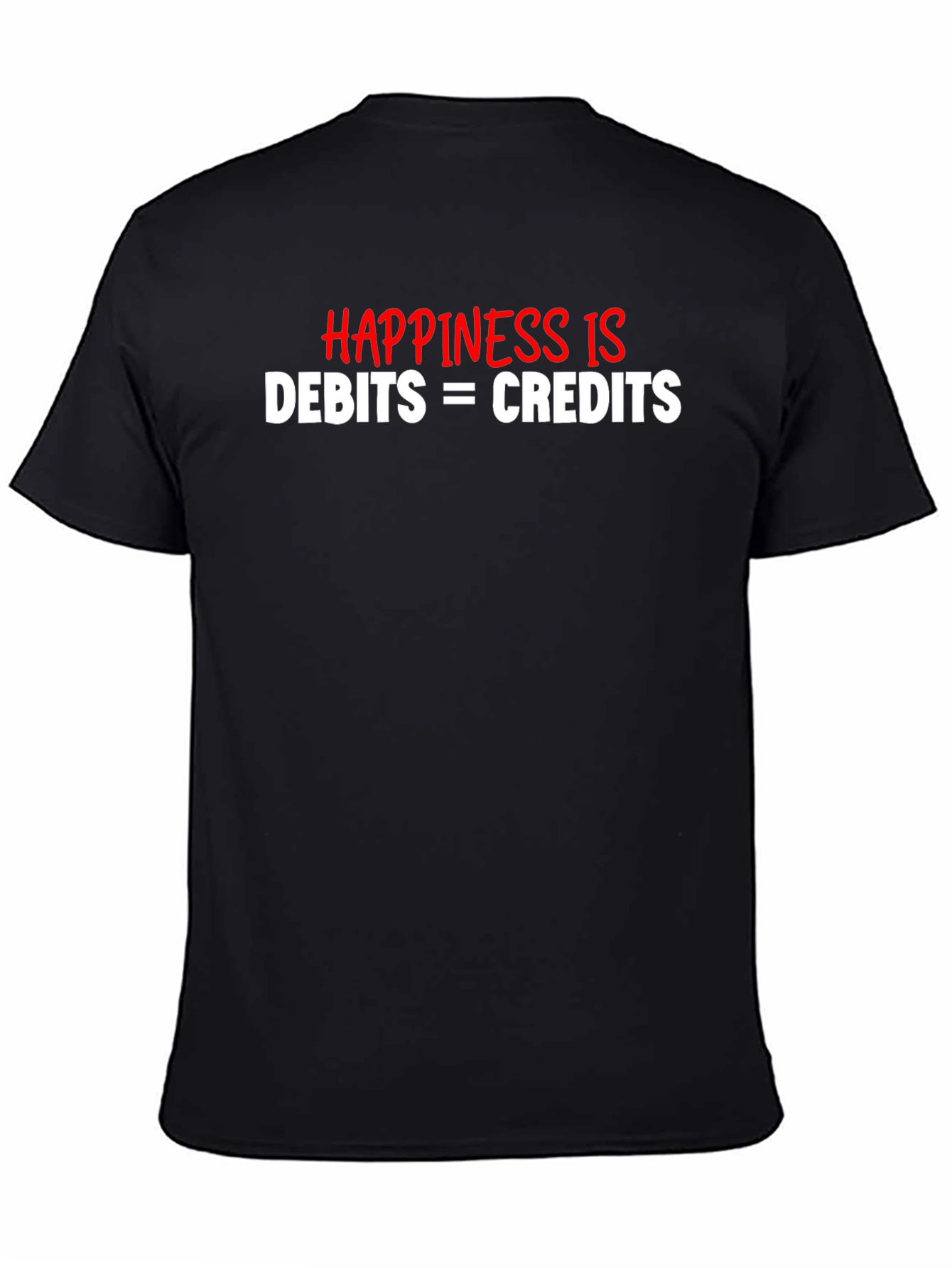 Accountant Humor T-Shirt Debits and Credits