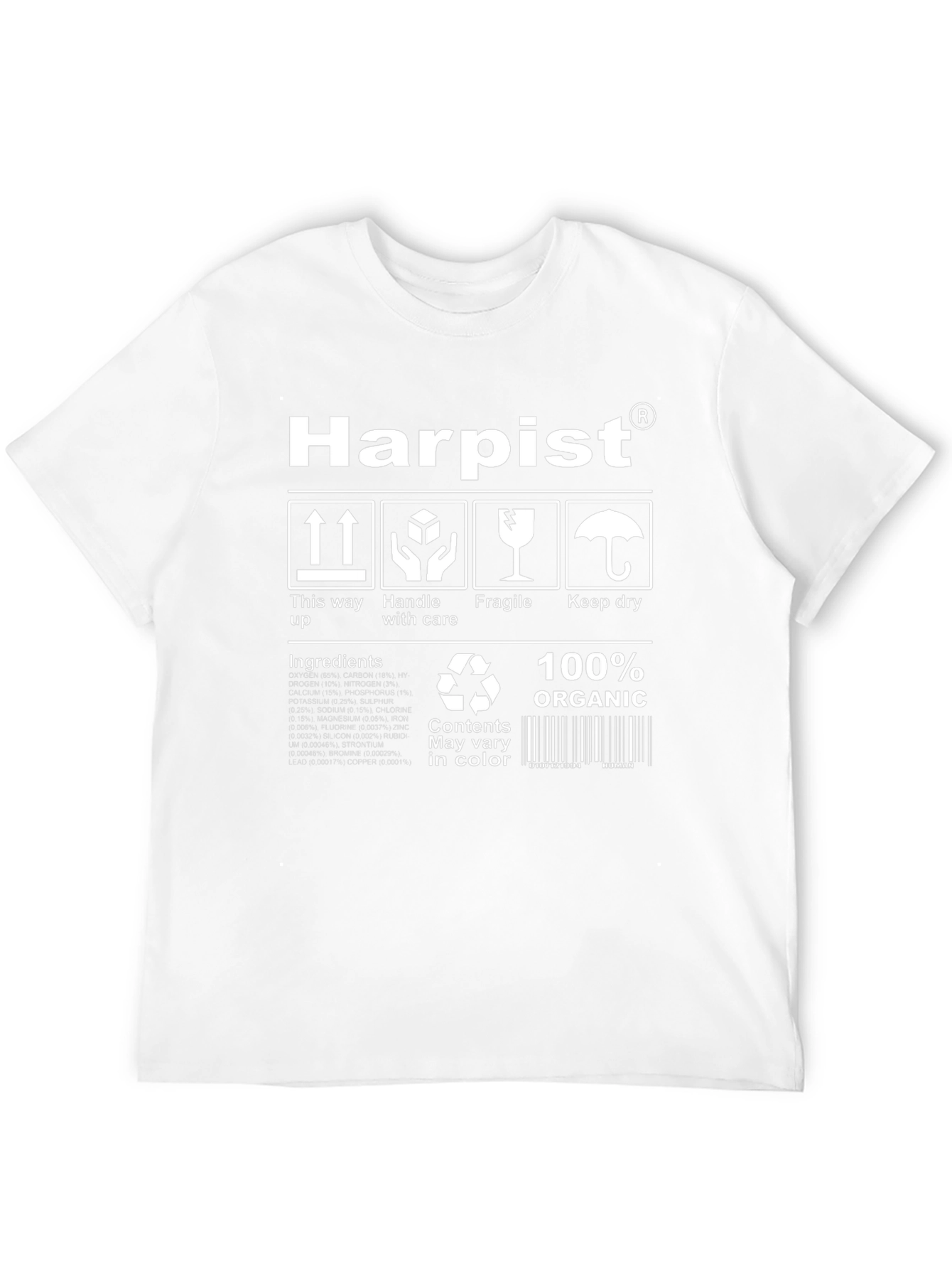 Harpist Organic Funny T-Shirt