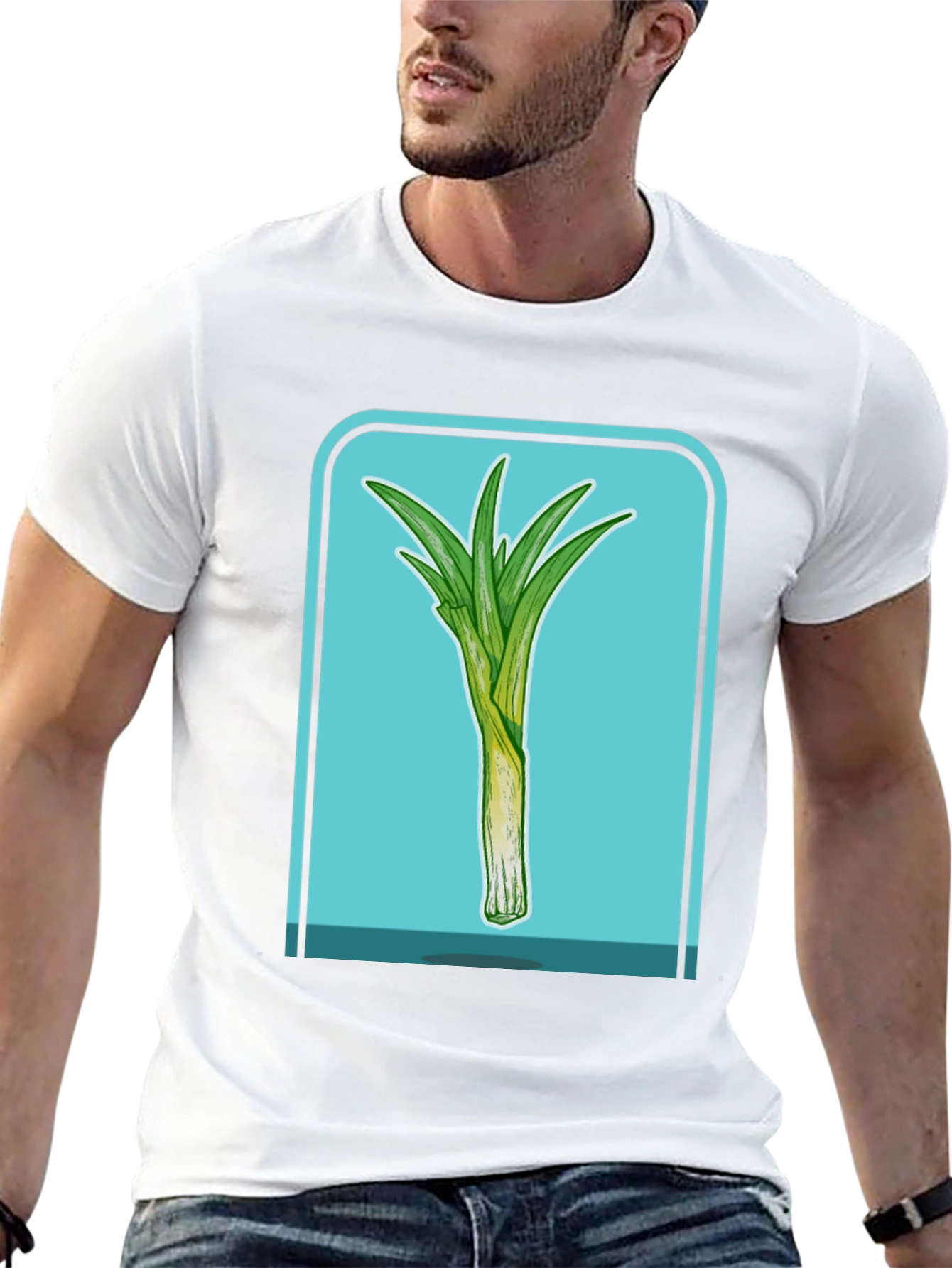 Leek T-Shirt - Stylish Vegetable Graphic Tee
