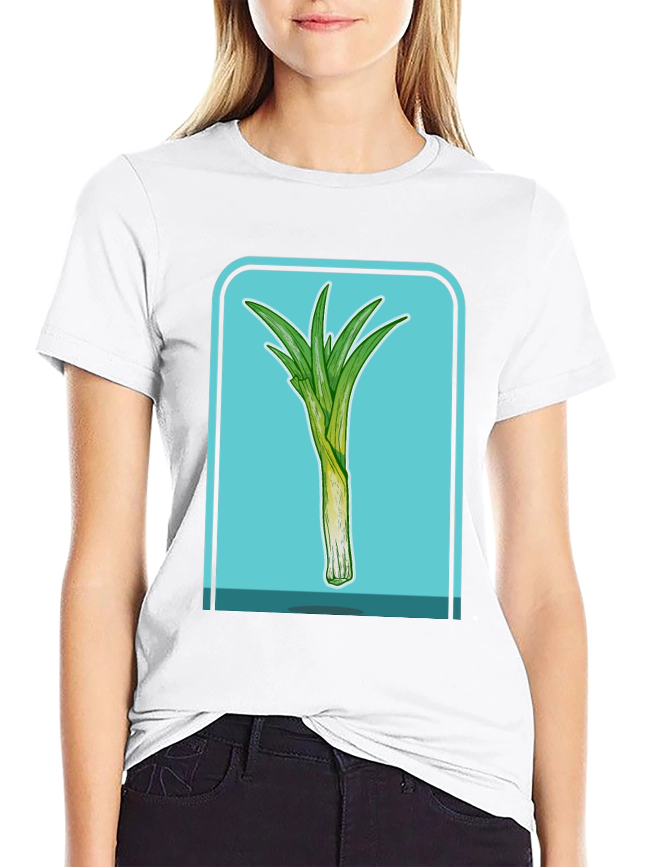 Leek T-Shirt - Stylish Vegetable Graphic Tee