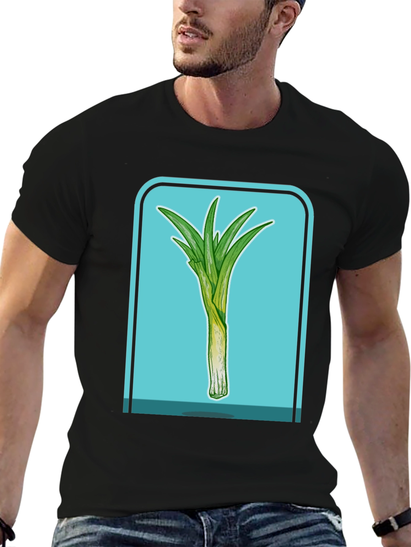 Leek T-Shirt - Stylish Vegetable Graphic Tee