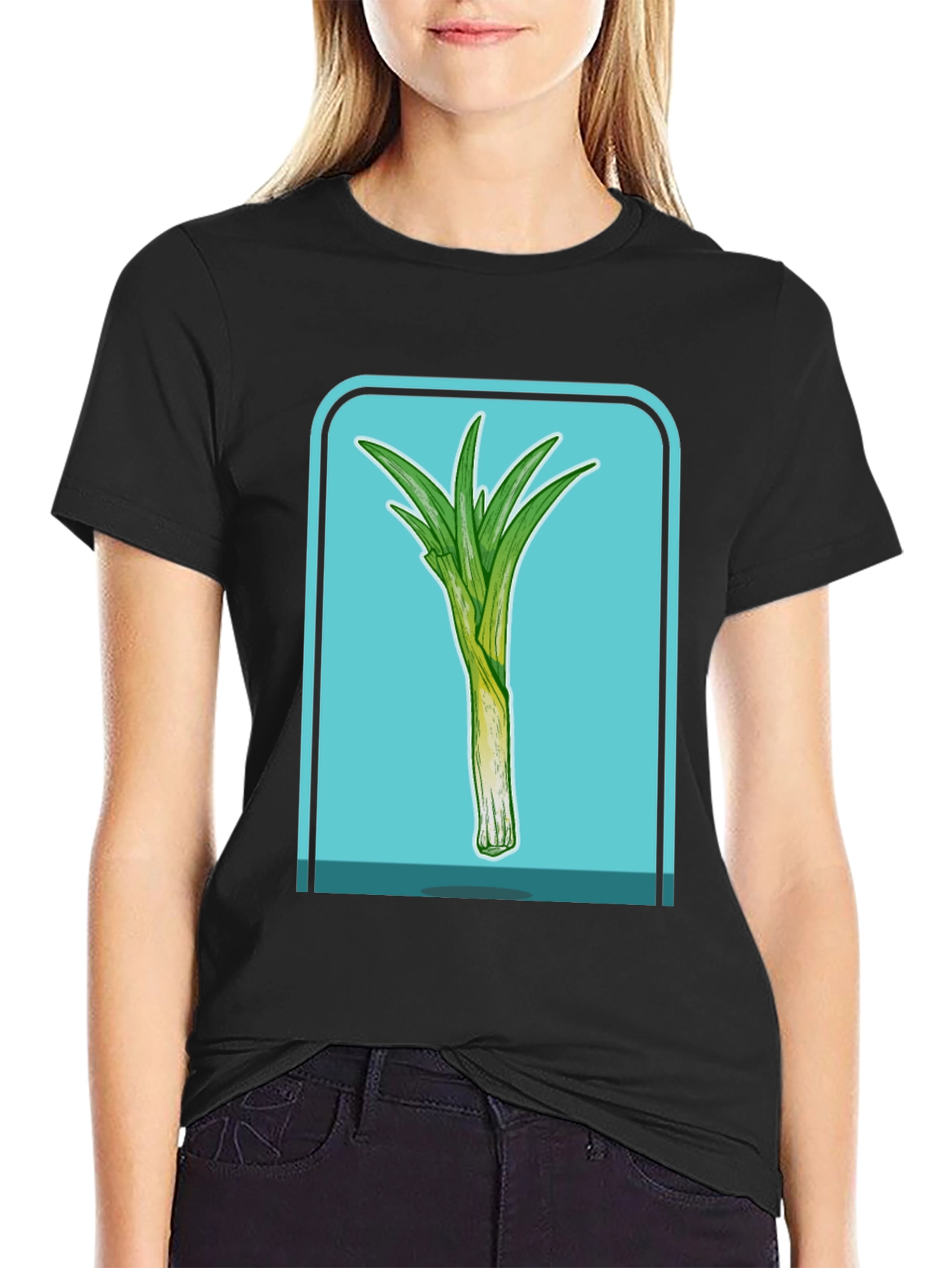 Leek T-Shirt - Stylish Vegetable Graphic Tee