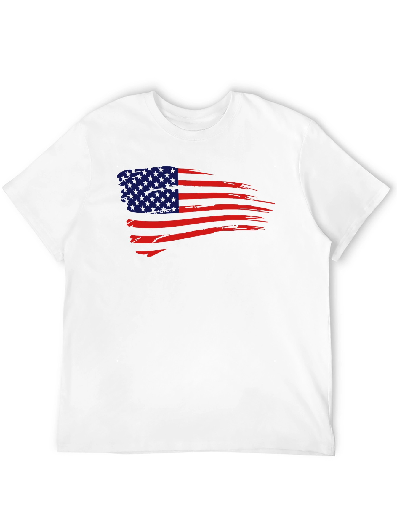 USA Flag Graphic Tee - Patriotic Mens T-Shirt