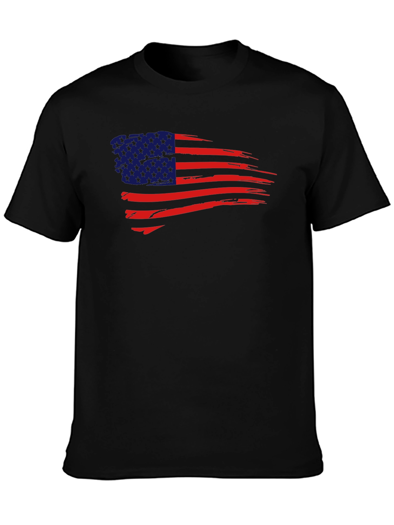 USA Flag Graphic Tee - Patriotic Mens T-Shirt