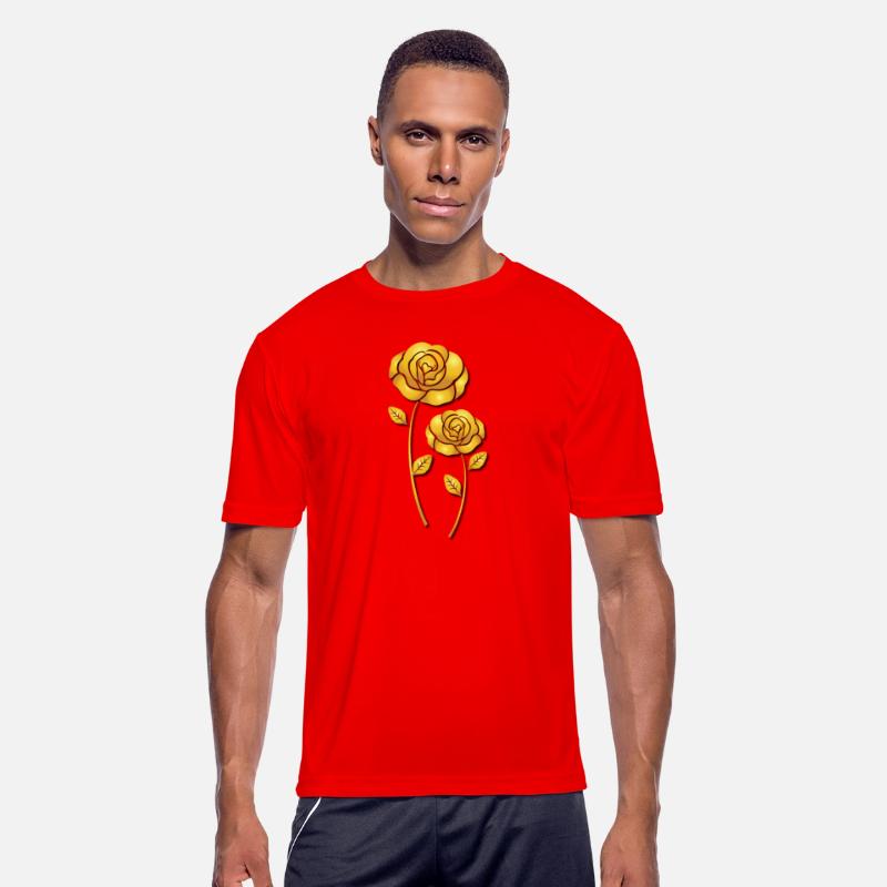 Valentine golden roses flower