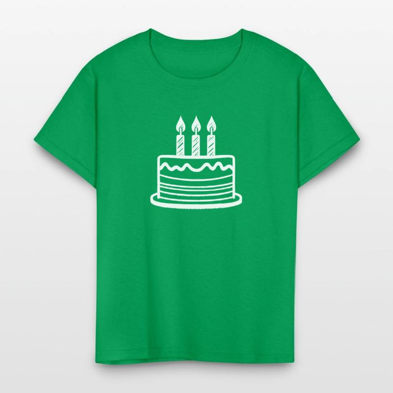 Vector 3rd Birthday Cake Custom Colors path1