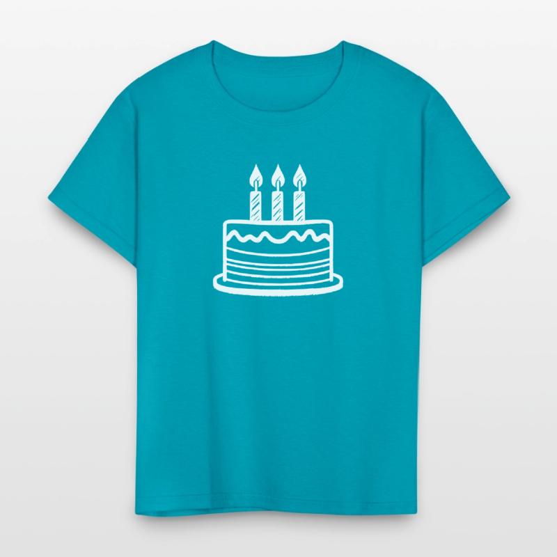 Vector 3rd Birthday Cake Custom Colors path1