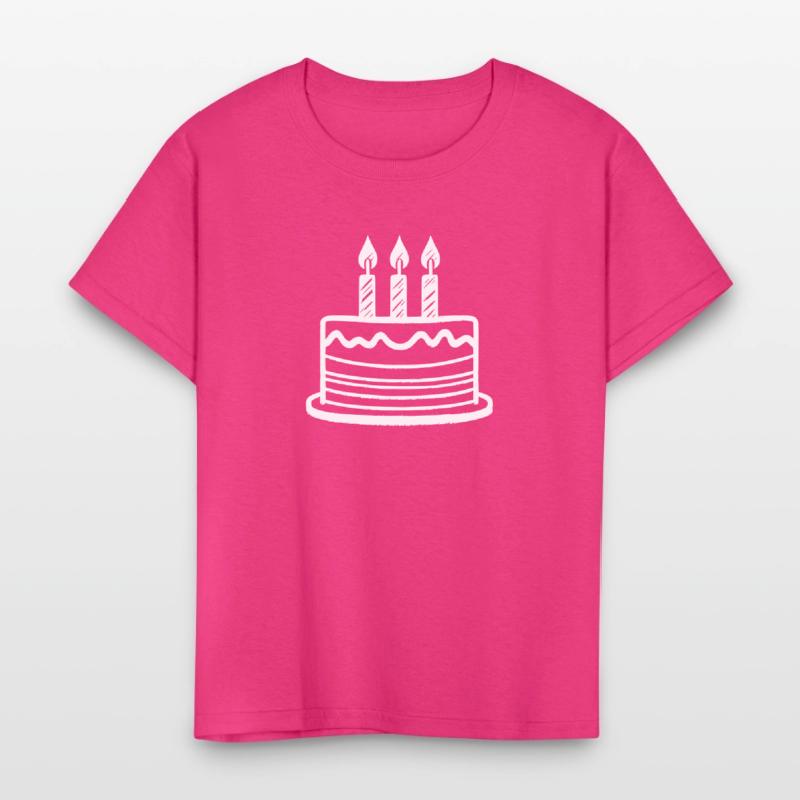 Vector 3rd Birthday Cake Custom Colors path1