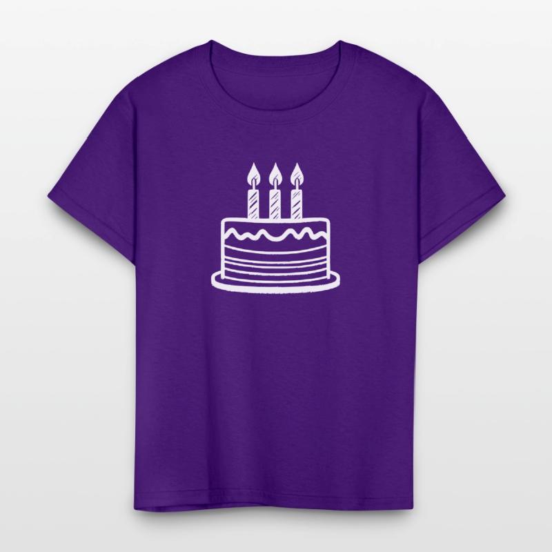 Vector 3rd Birthday Cake Custom Colors path1