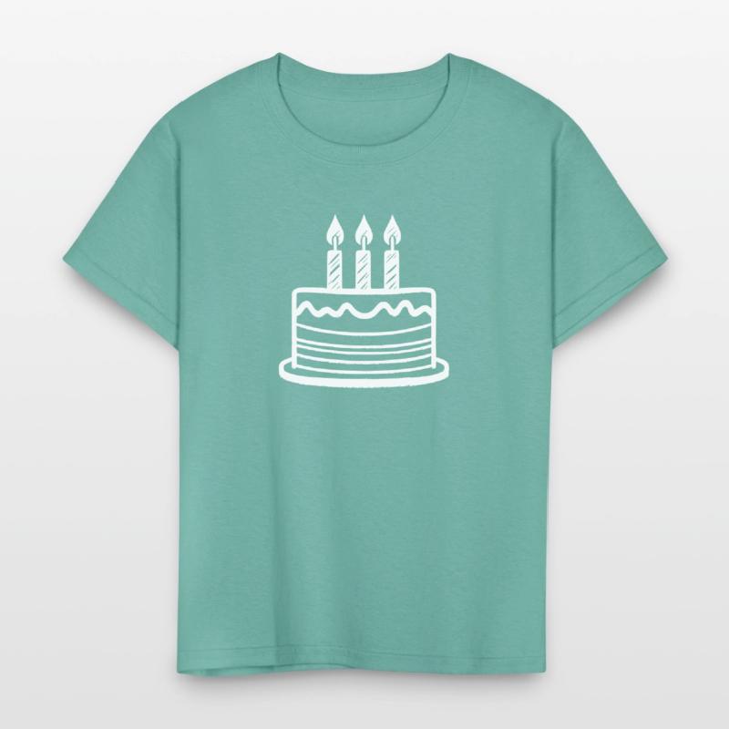 Vector 3rd Birthday Cake Custom Colors path1