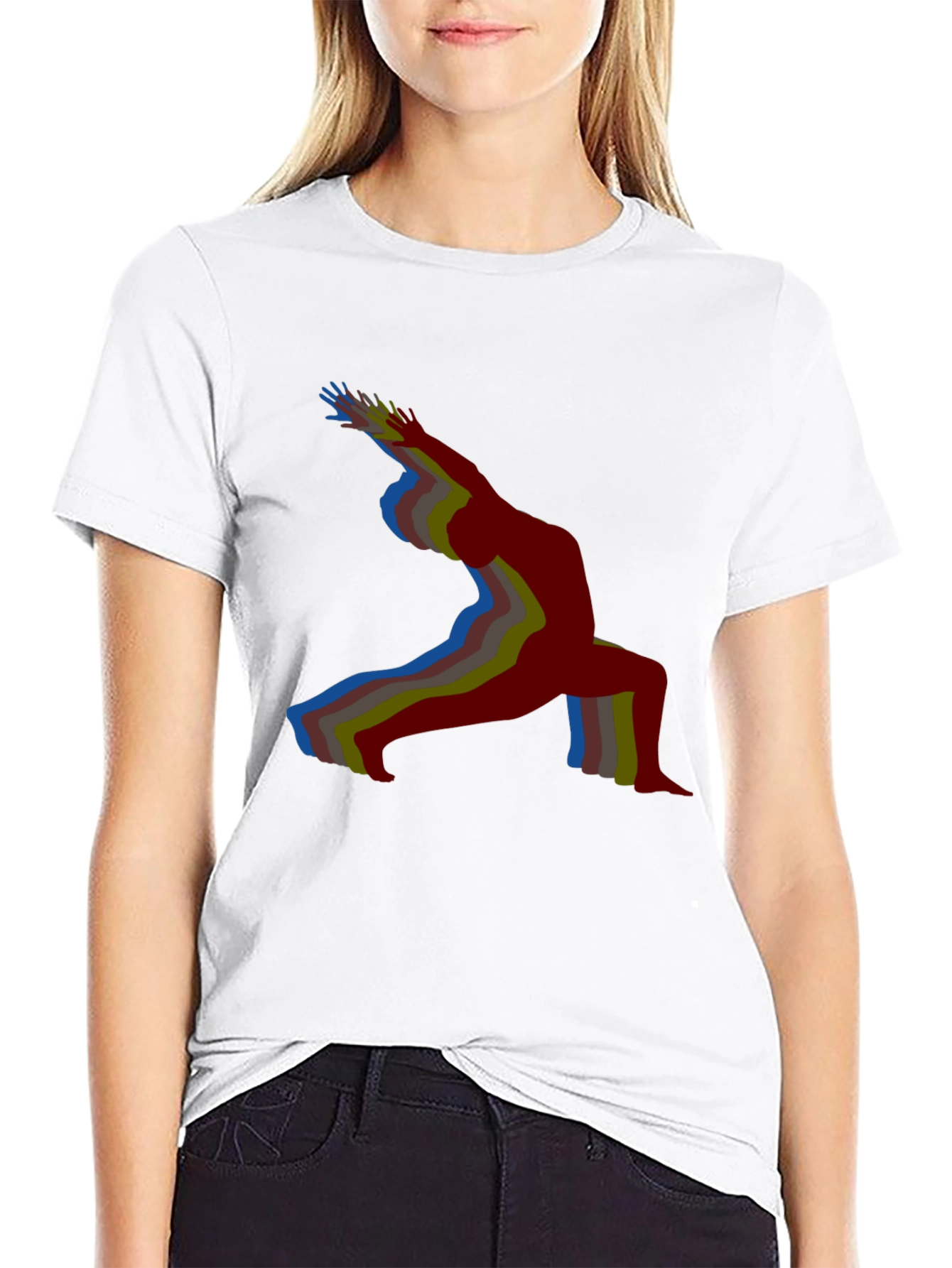 Yoga Pose Black T-Shirt - Mens Graphic Tee