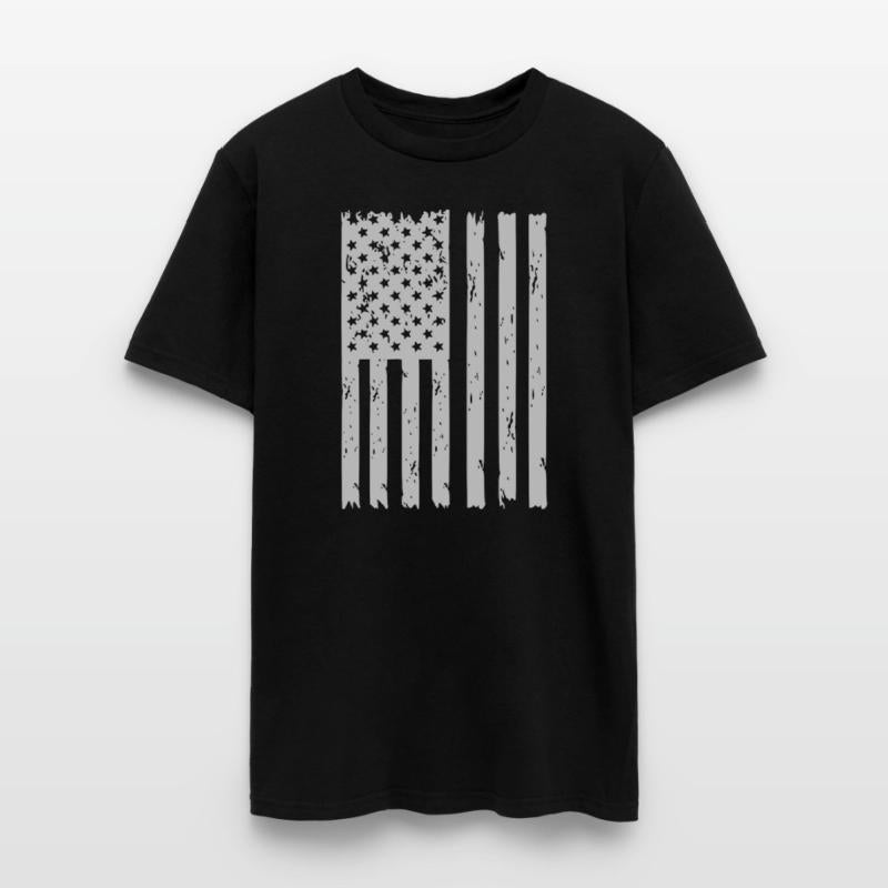 Verticle White American Flag