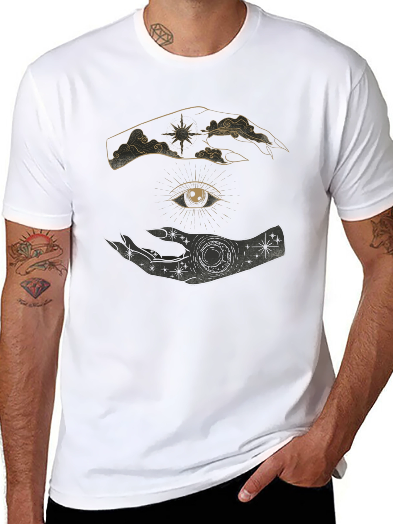 Mystic Eye Graphic Tee - Unisex Black T-Shirt