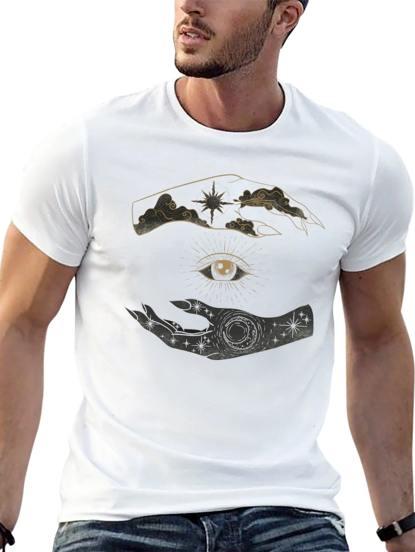 Mystic Eye Graphic Tee - Unisex Black T-Shirt