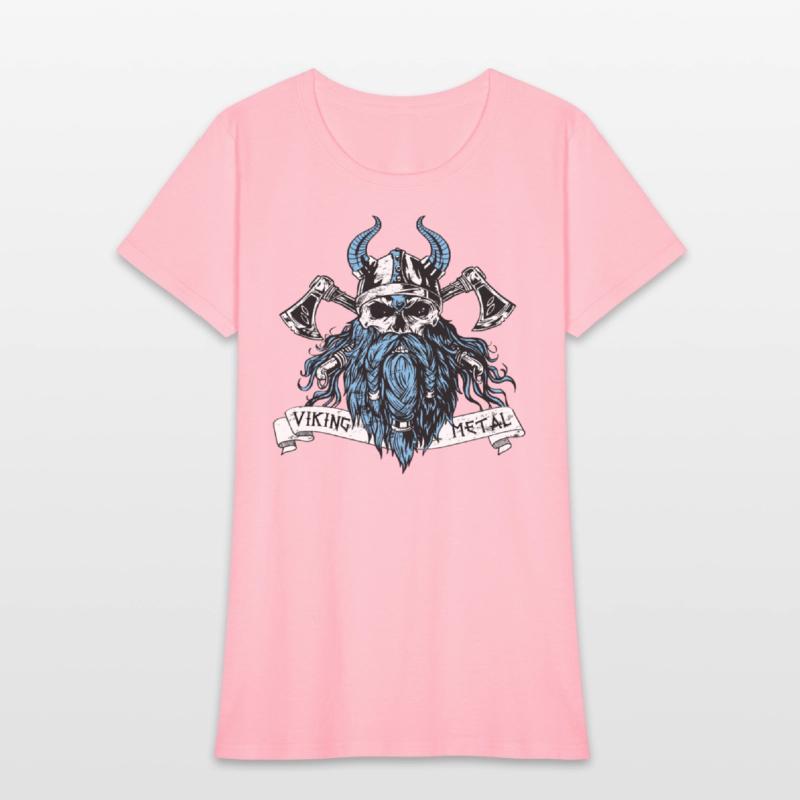 Viking Metal Skull Beard Ax Music