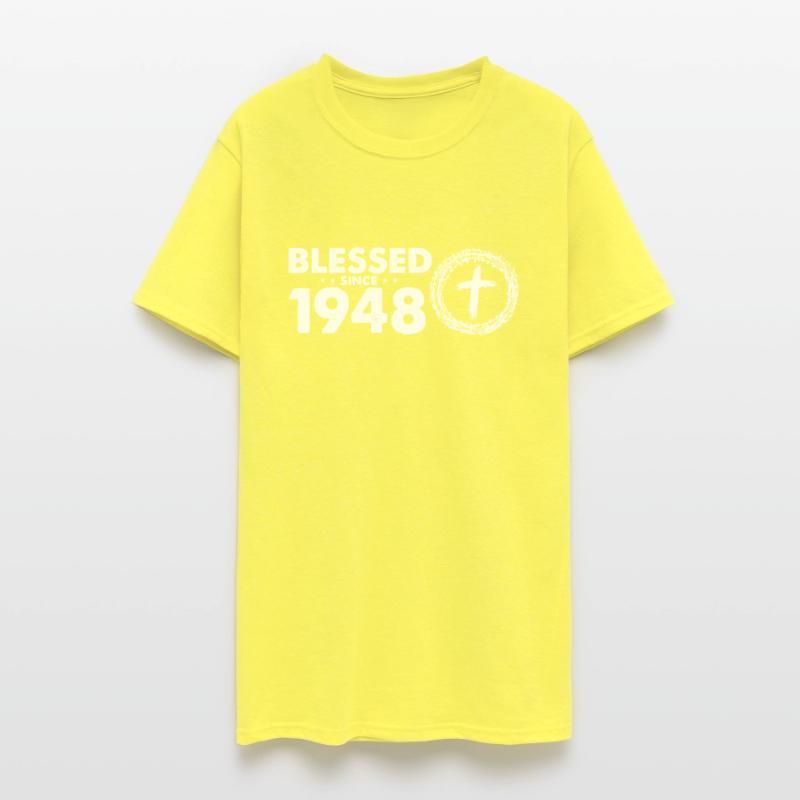 Vintage 76th Birthday - Blessed Since 1948 by