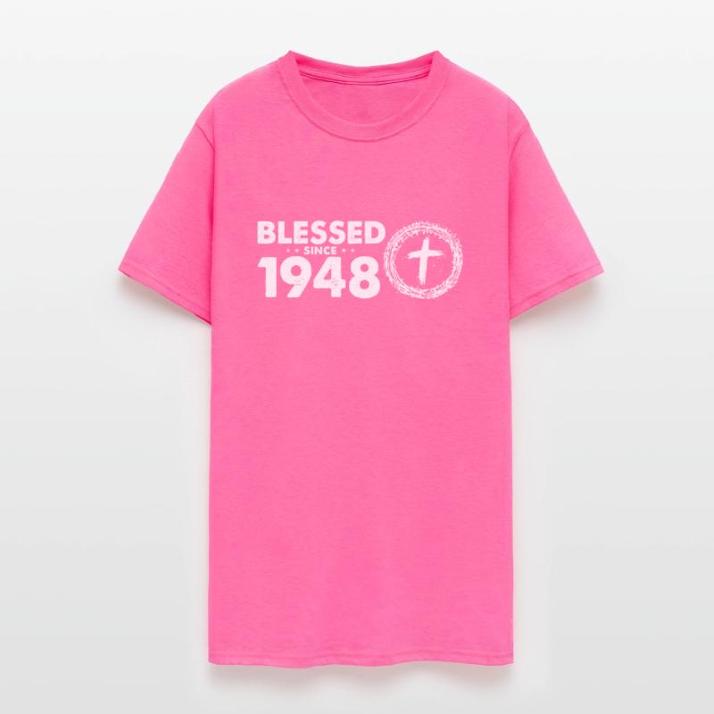 Vintage 76th Birthday - Blessed Since 1948 by