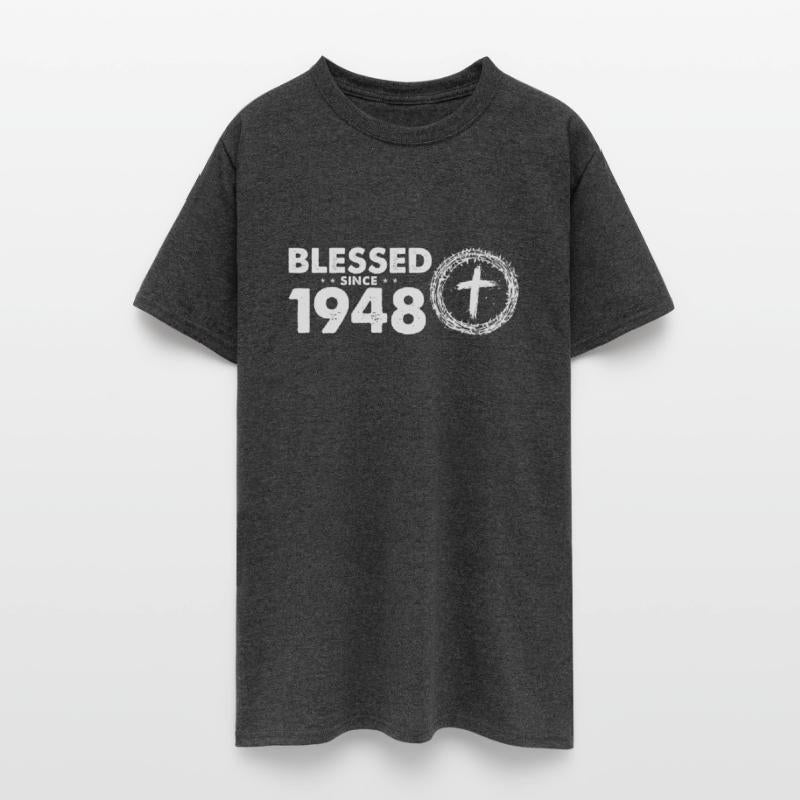 Vintage 76th Birthday - Blessed Since 1948 by