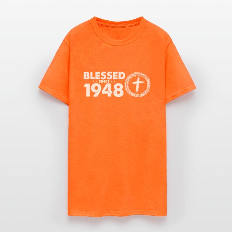 Vintage 76th Birthday - Blessed Since 1948 by