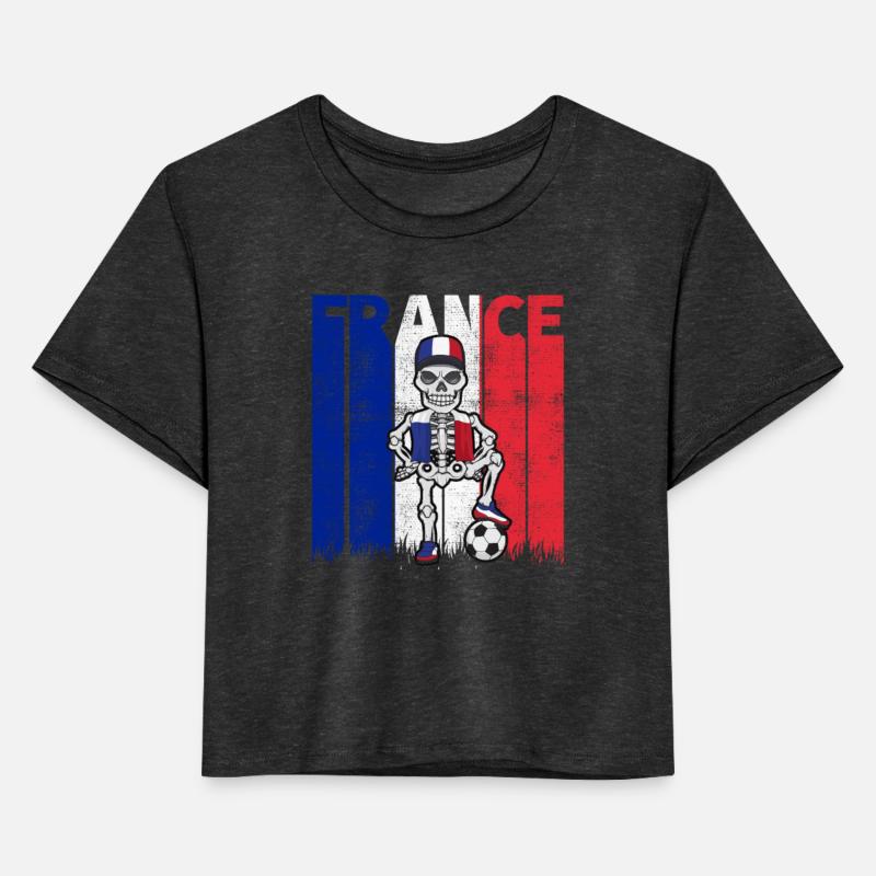 Vintage France Soccer Skeleton Fan Team