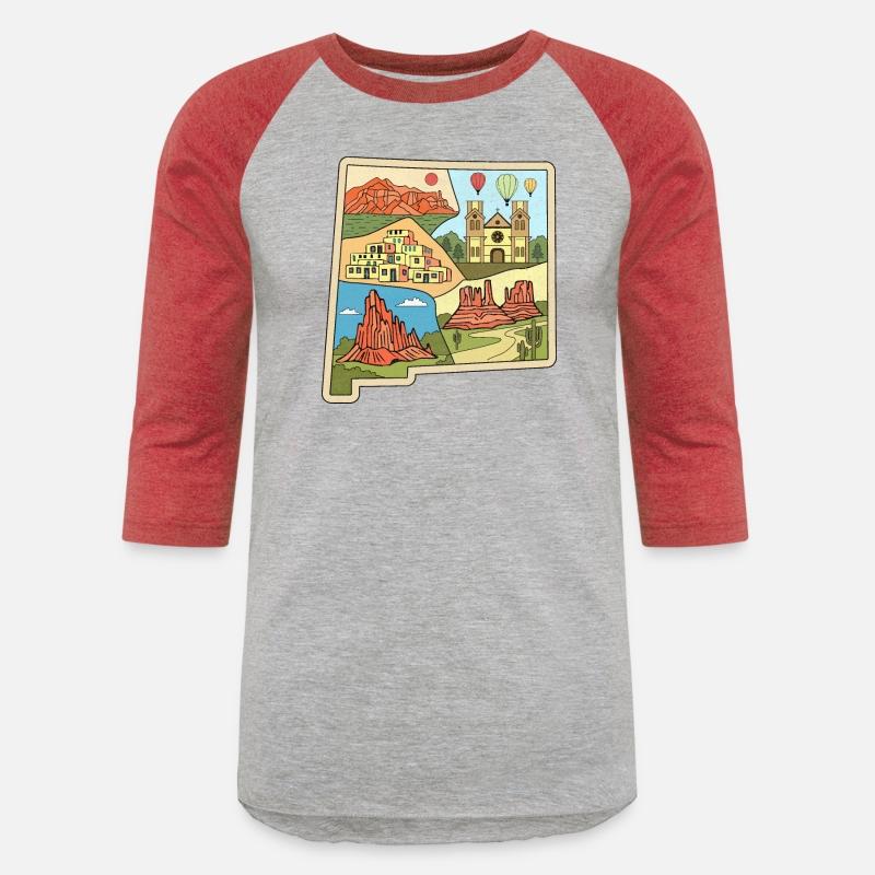 Vintage New Mexico State Map Albuquerque Las Vegas