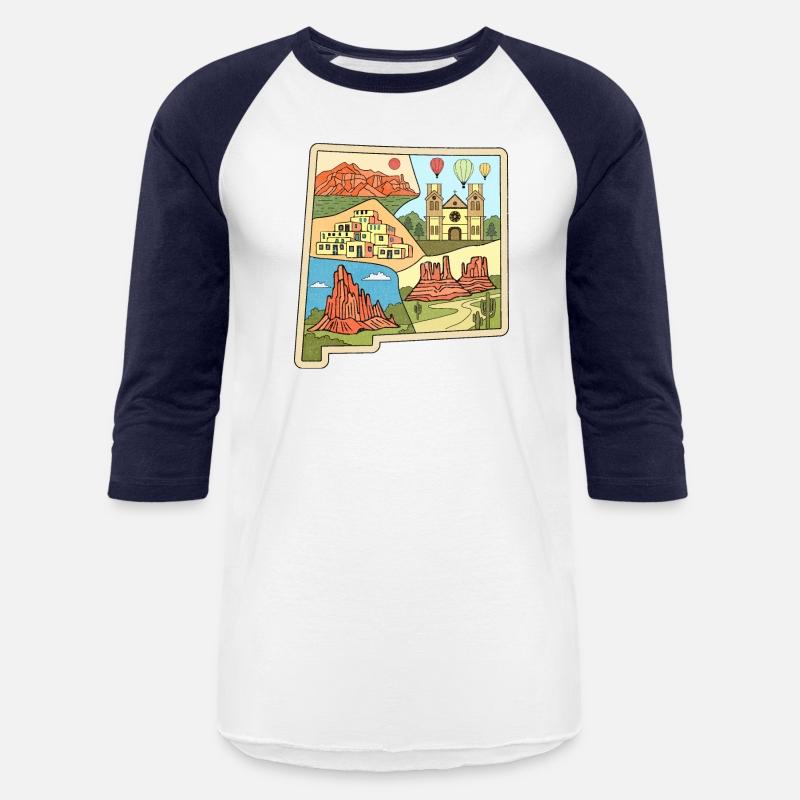 Vintage New Mexico State Map Albuquerque Las Vegas