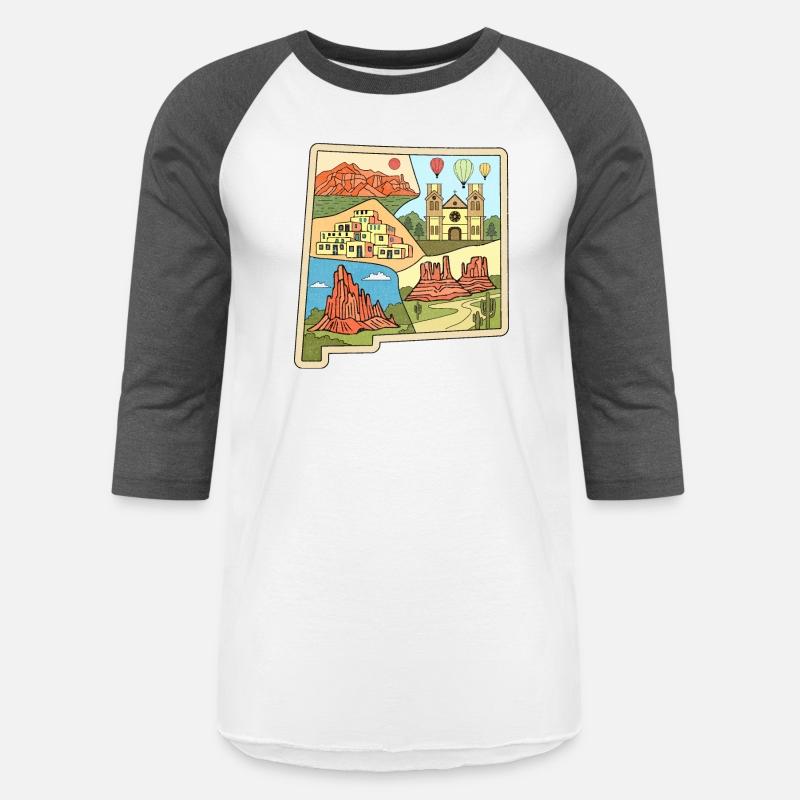 Vintage New Mexico State Map Albuquerque Las Vegas