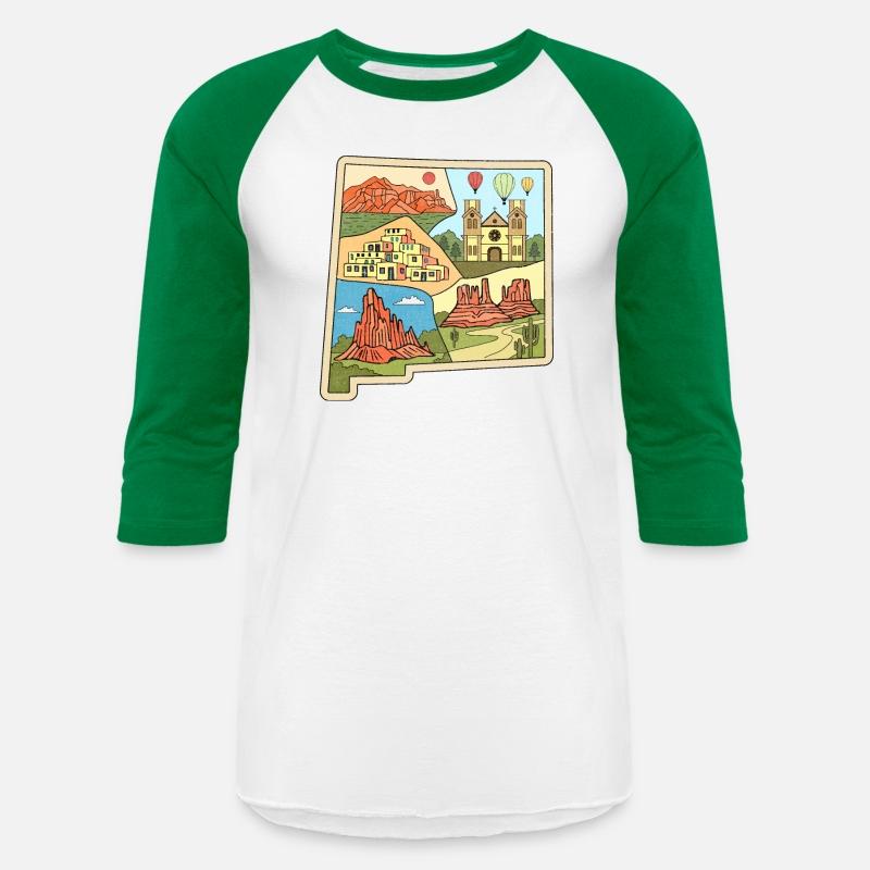 Vintage New Mexico State Map Albuquerque Las Vegas