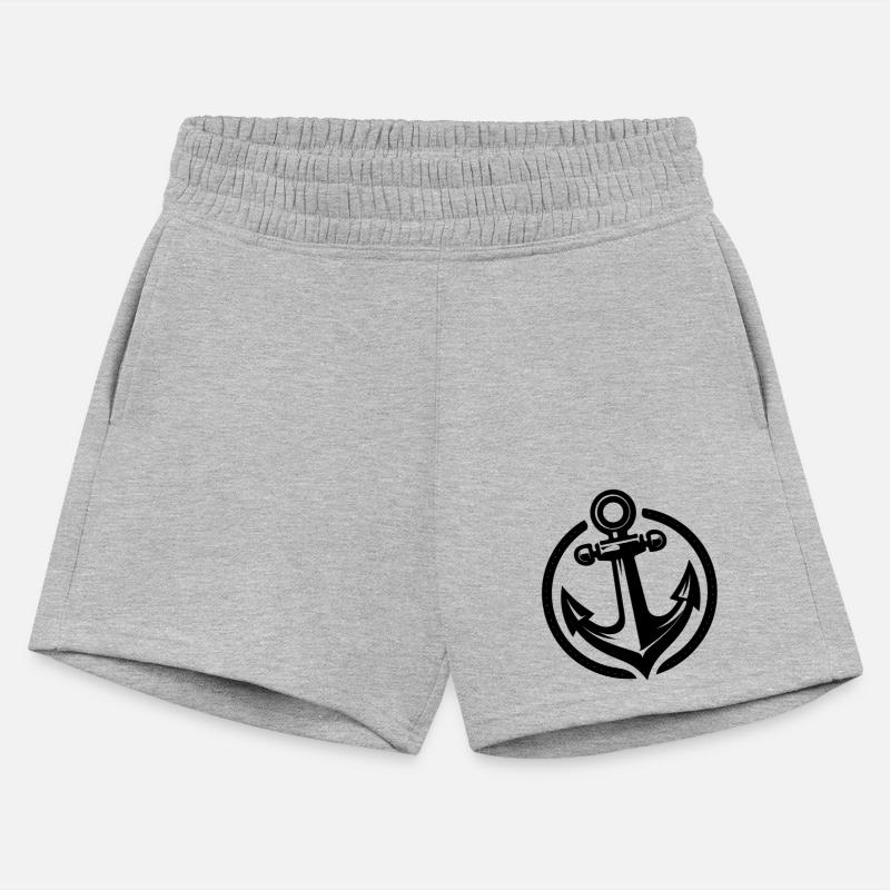 Vintage Old Wet Anchor In Circle Logo