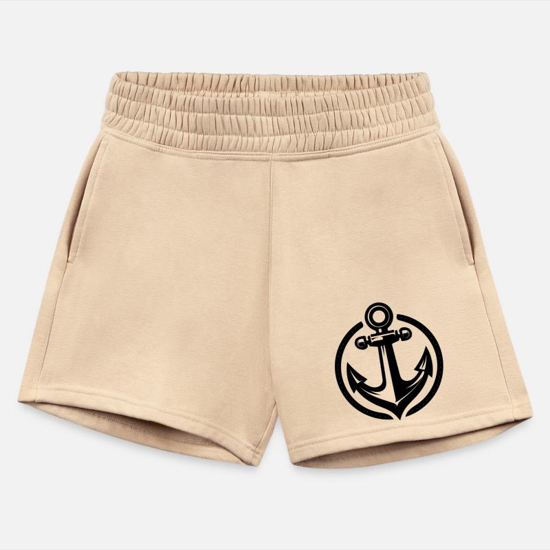 Vintage Old Wet Anchor In Circle Logo