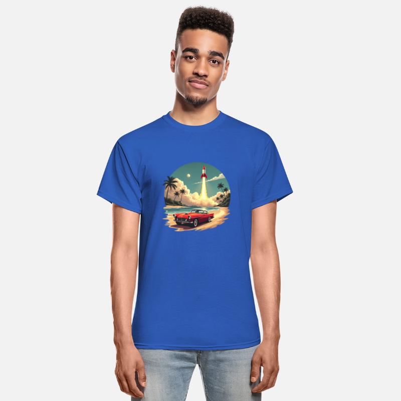 Vintage Rocket Launch Beach