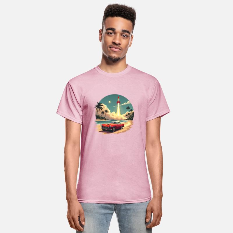 Vintage Rocket Launch Beach