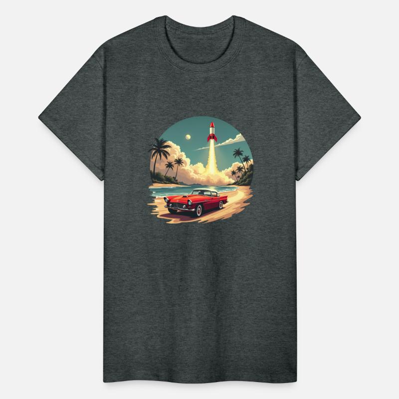 Vintage Rocket Launch Beach