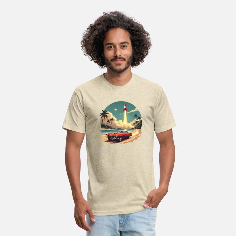 Vintage Rocket Launch Beach