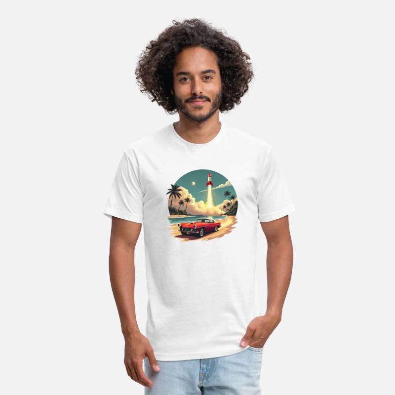 Vintage Rocket Launch Beach