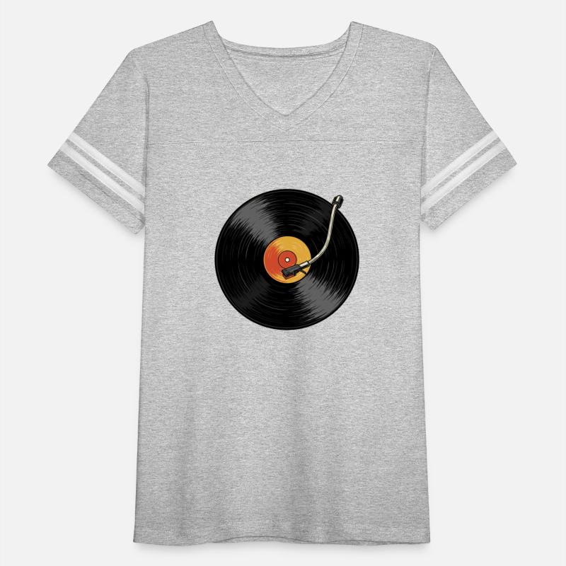 Vinyl Vibes – Retro Turntable & LP Record T-Shirt