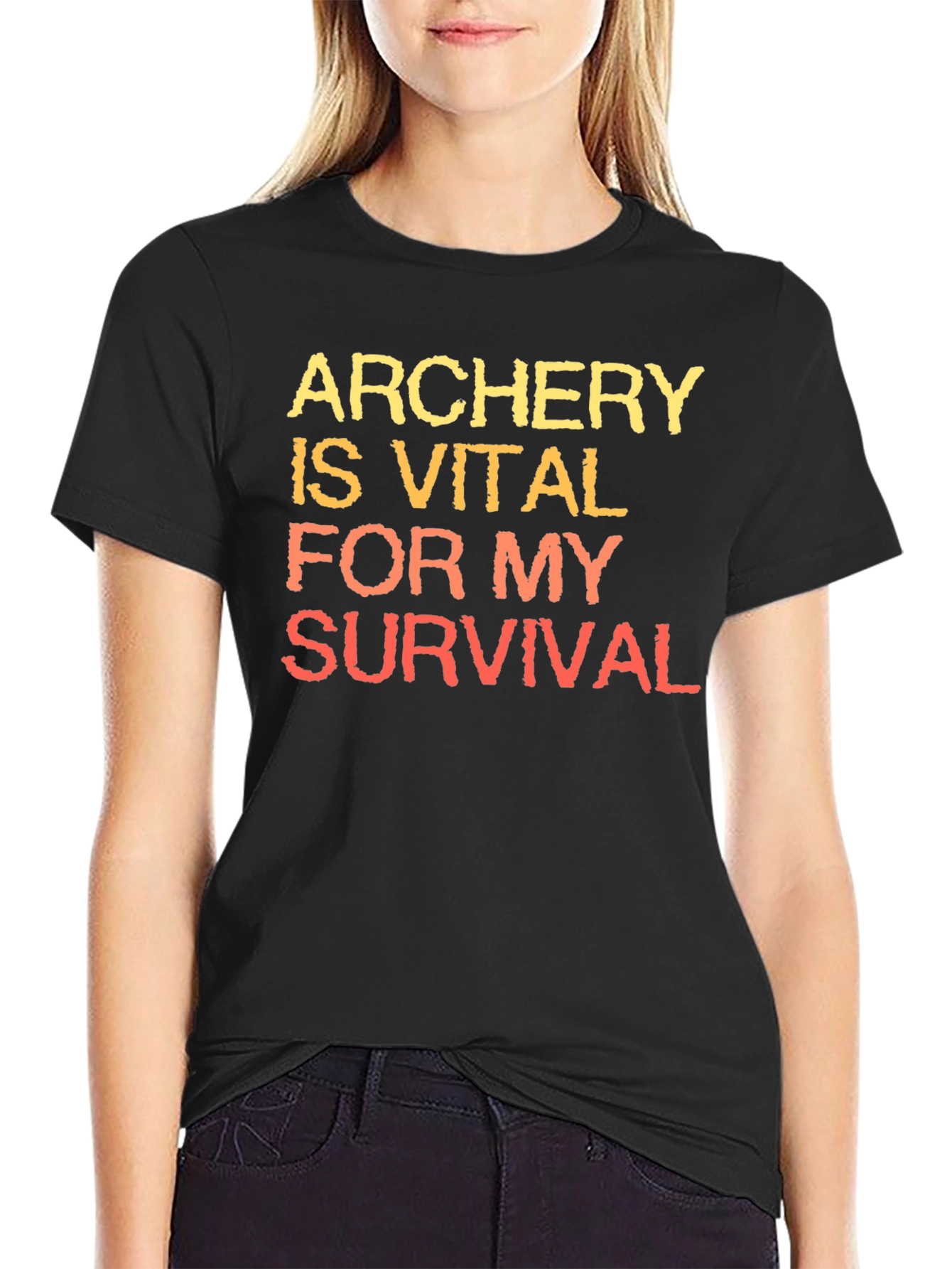 Archery Survival Tee - Black Graphic T-Shirt