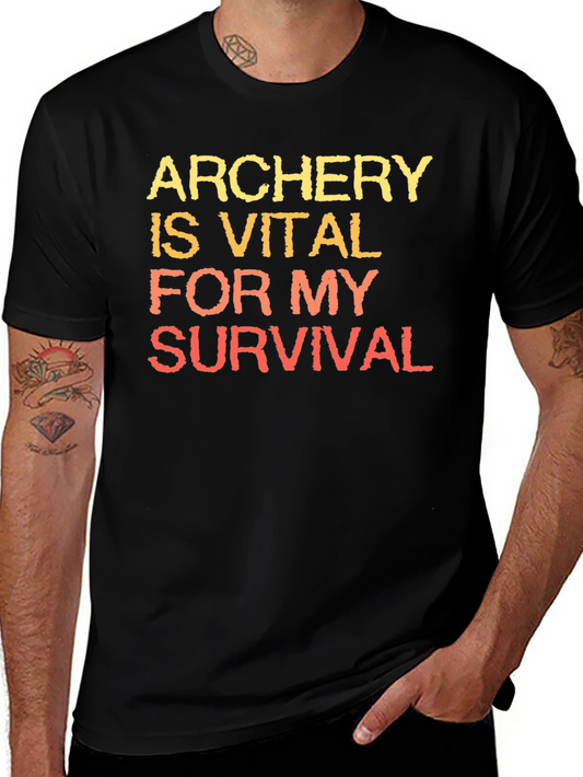 Archery Survival Tee - Black Graphic T-Shirt
